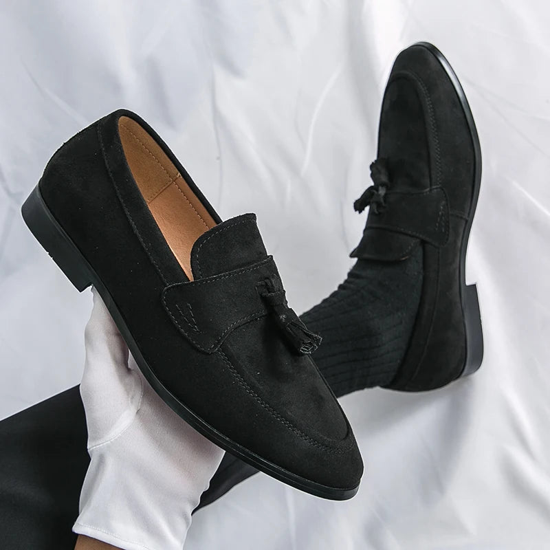 CARLOS | MOCASINES DE ANTE CON BORLAS