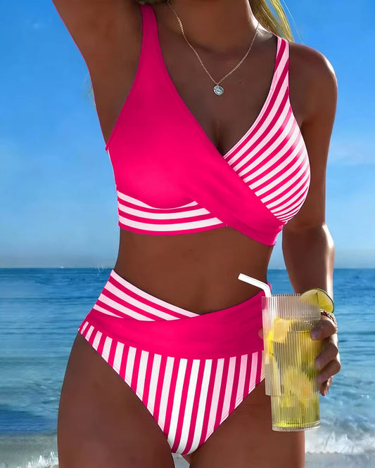 Giulia | Bikini a Rayas Cruzadas
