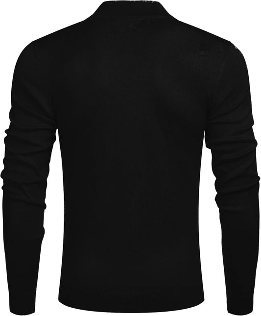 Sweter z zapięciem na zamek przy szyi