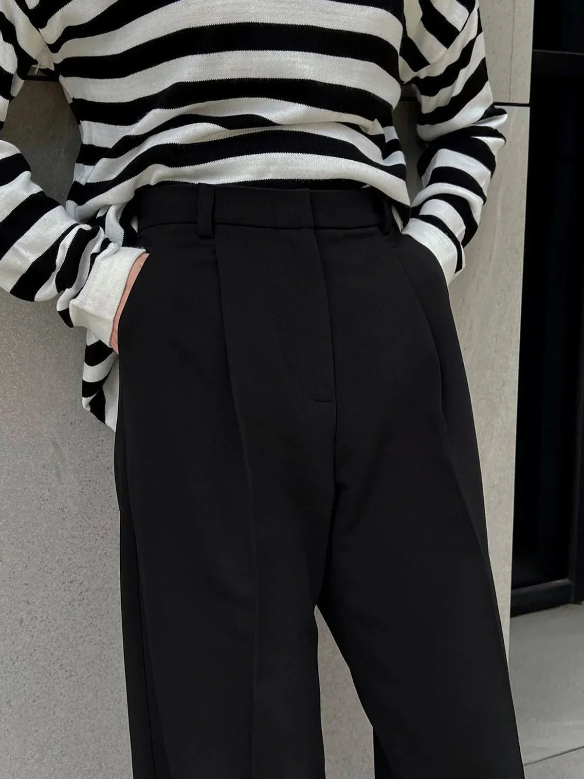 High-Waisted Wide-Leg Pants