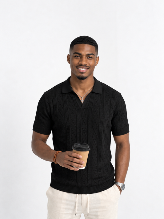 Camiseta Casual con Aberturas Laterales