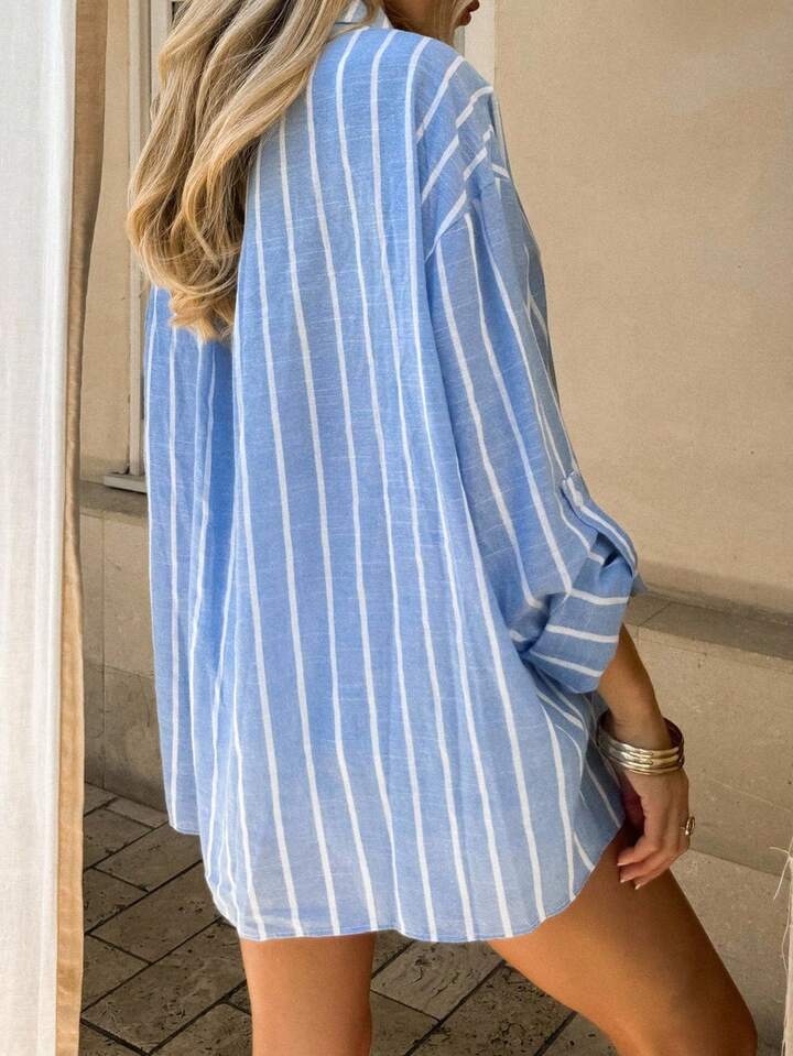 Camisa Oversize Ligera para Vacaciones