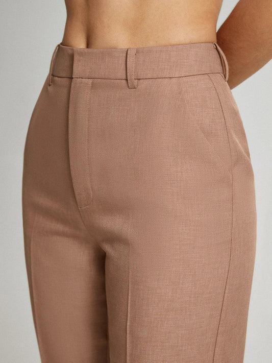 Pantaloni alla caviglia taglio sartoriale