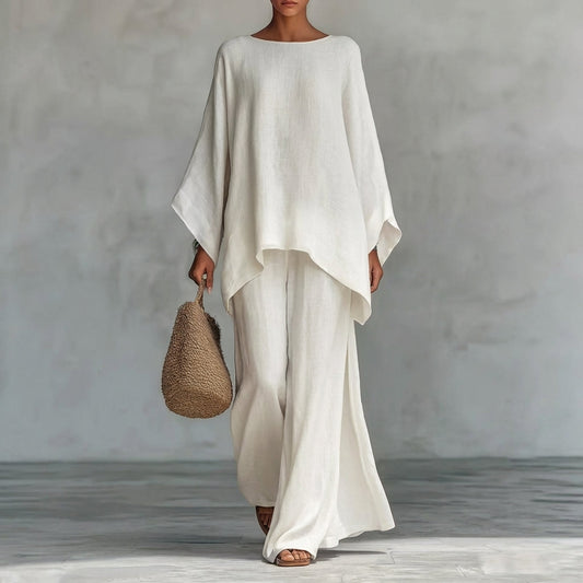 Cristina | Conjunto de dos Piezas con Mangas Largas y Pantalón Holgado