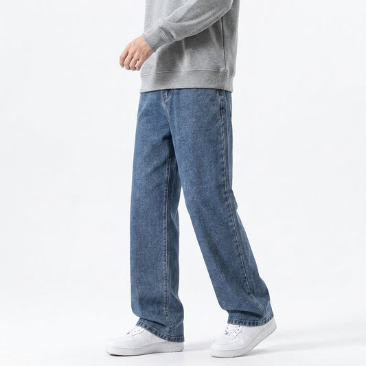 Jeans a gamba larga dal taglio dritto