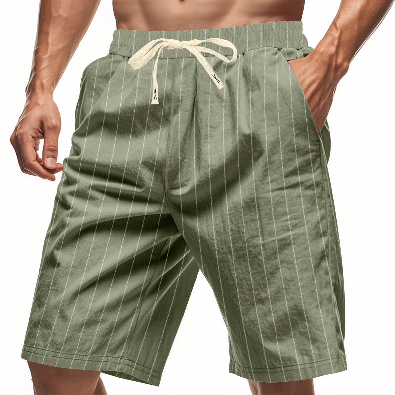 Lucas | Pantalones Cortos de Rayas Casual para Hombre