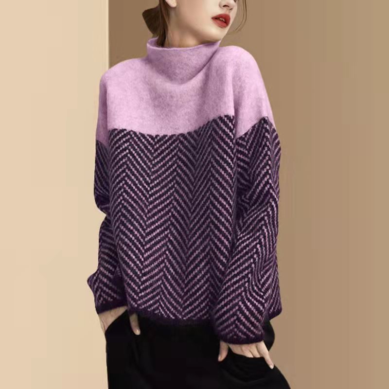 JULIETA | SUÉTER OVERSIZE DE CONTRASTE