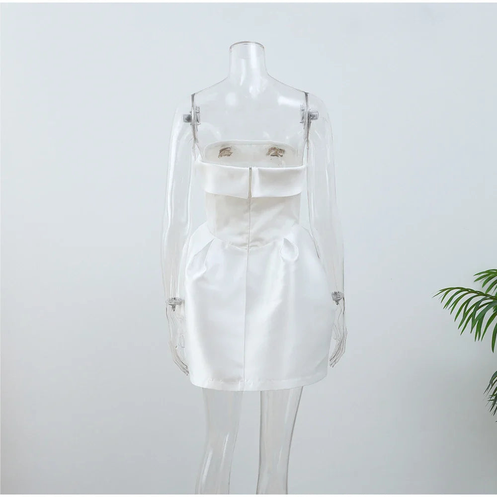 ROCÍO | VESTIDO ELEGANTE SIN TIRANTES