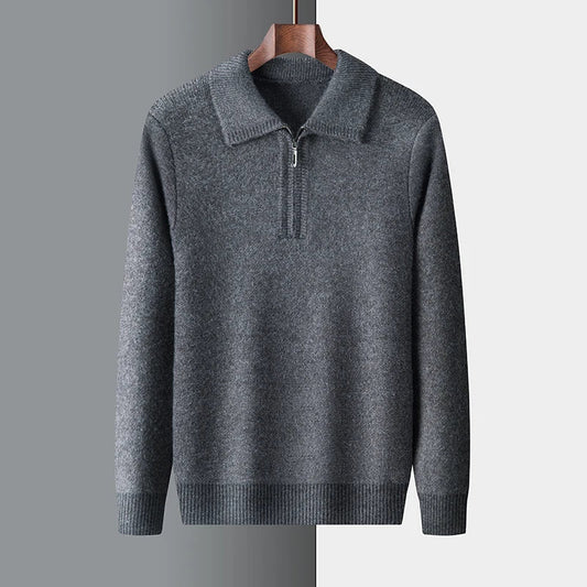 Jersey de Cachemira y Alpaca con Cremallera