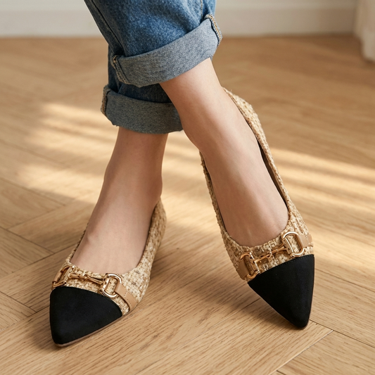 Bailarinas de Tweed Refinado