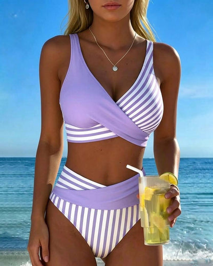 Giulia | Bikini a Rayas Cruzadas