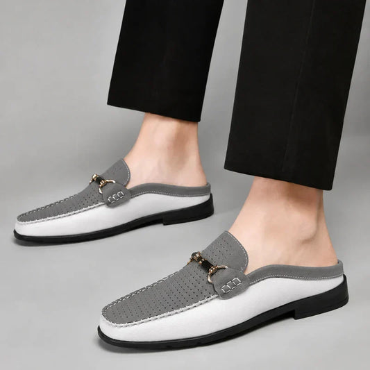 Mocasines Destalonados de Piel