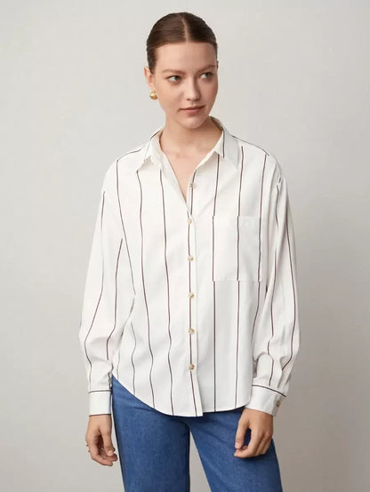 Office Shirt with Collar and Pockets