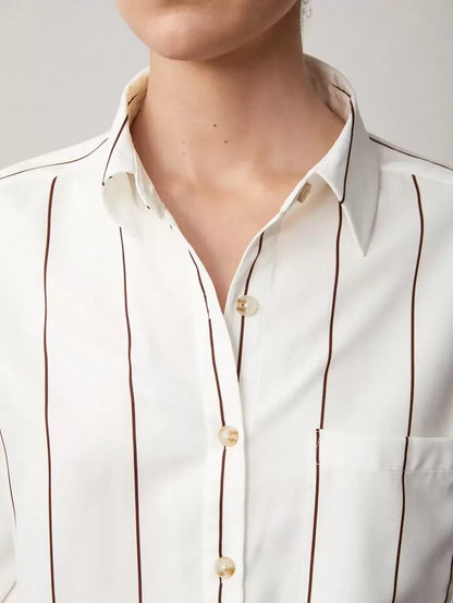 Office Shirt with Collar and Pockets