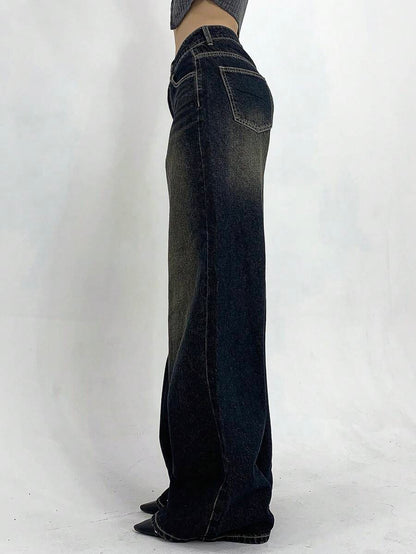 Low-Rise Straight Jeans