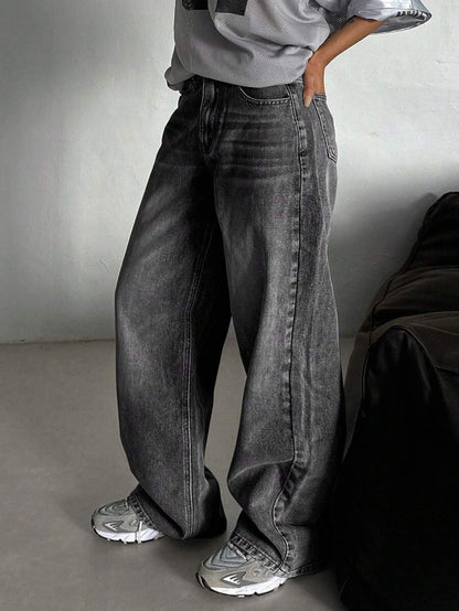 Low-Rise Straight Jeans