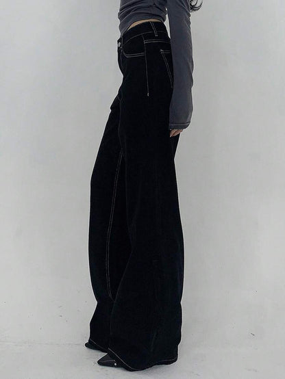 Low-Rise Straight Jeans