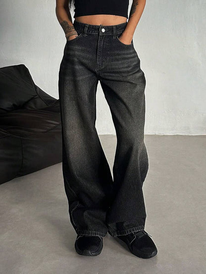 Low-Rise Straight Jeans