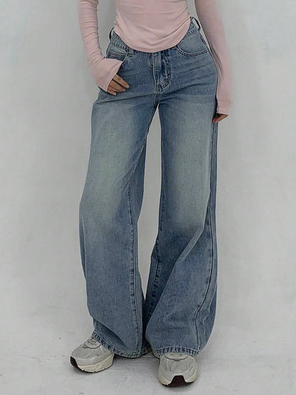 Low-Rise Straight Jeans