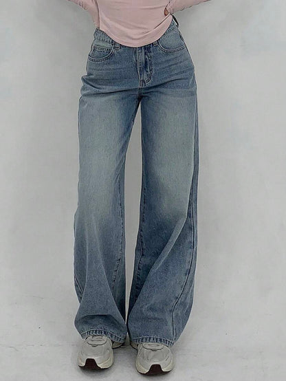 Low-Rise Straight Jeans
