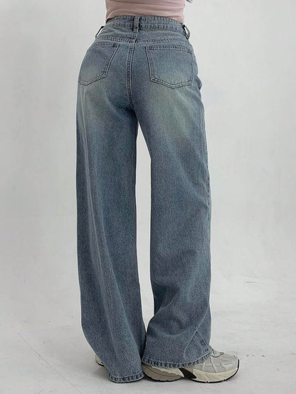 Low-Rise Straight Jeans