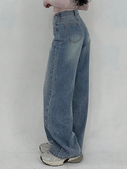 Low-Rise Straight Jeans