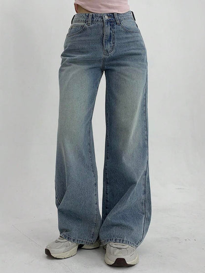 Low-Rise Straight Jeans