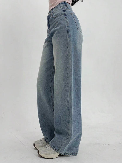 Low-Rise Straight Jeans