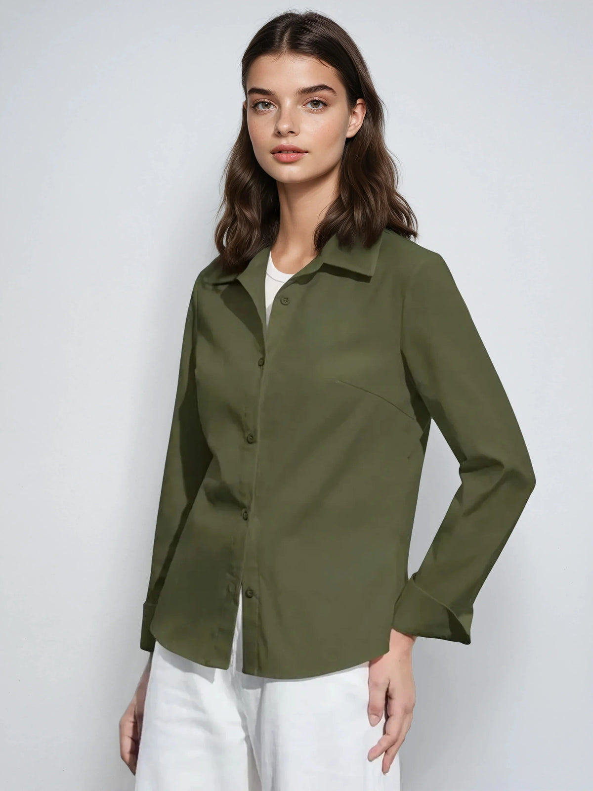 Camicia classica con colletto e bottoni