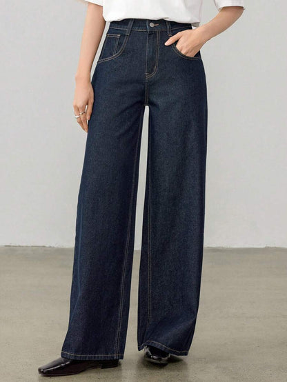 Extra-Long Loose Straight Jeans