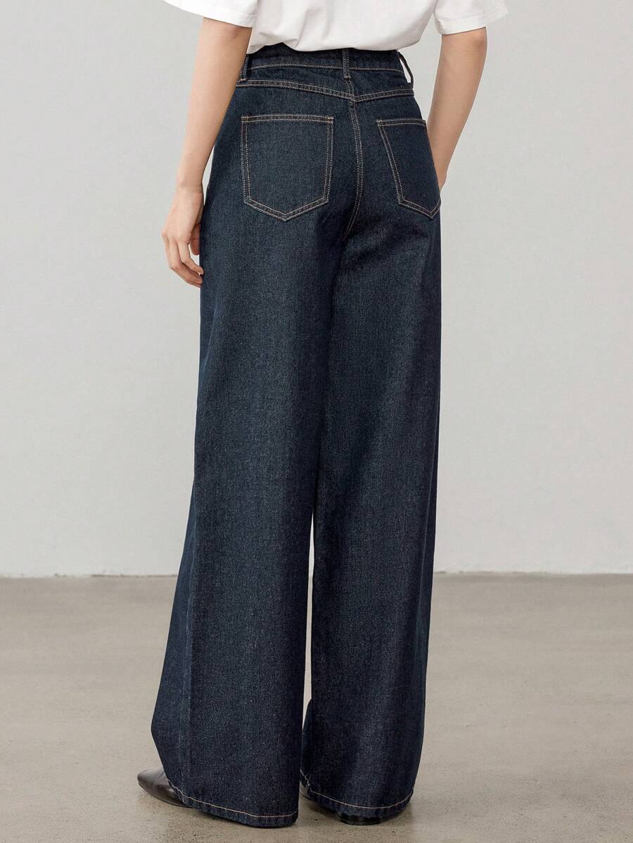 Extra-Long Loose Straight Jeans