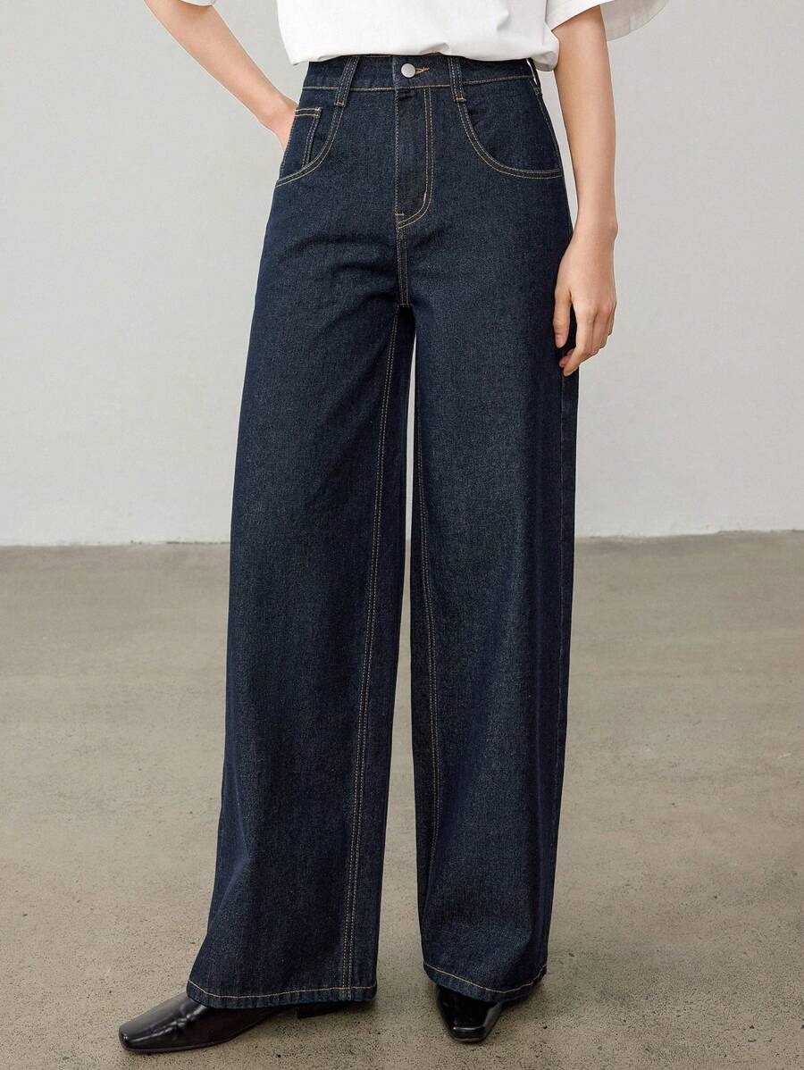 Extra-Long Loose Straight Jeans