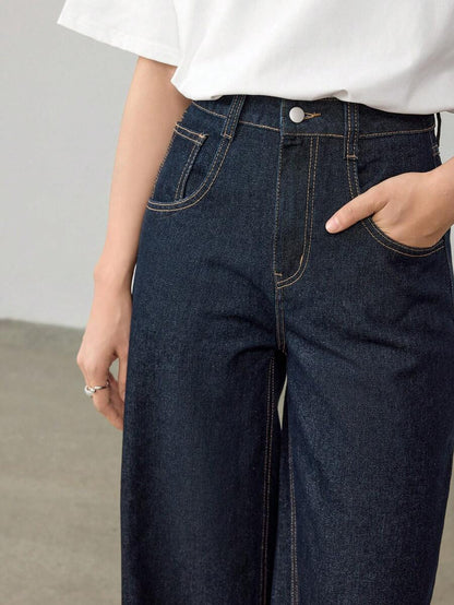 Extra-Long Loose Straight Jeans
