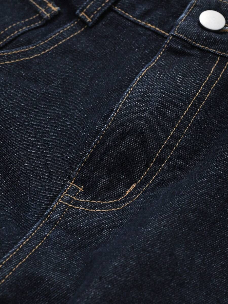 Extra-Long Loose Straight Jeans