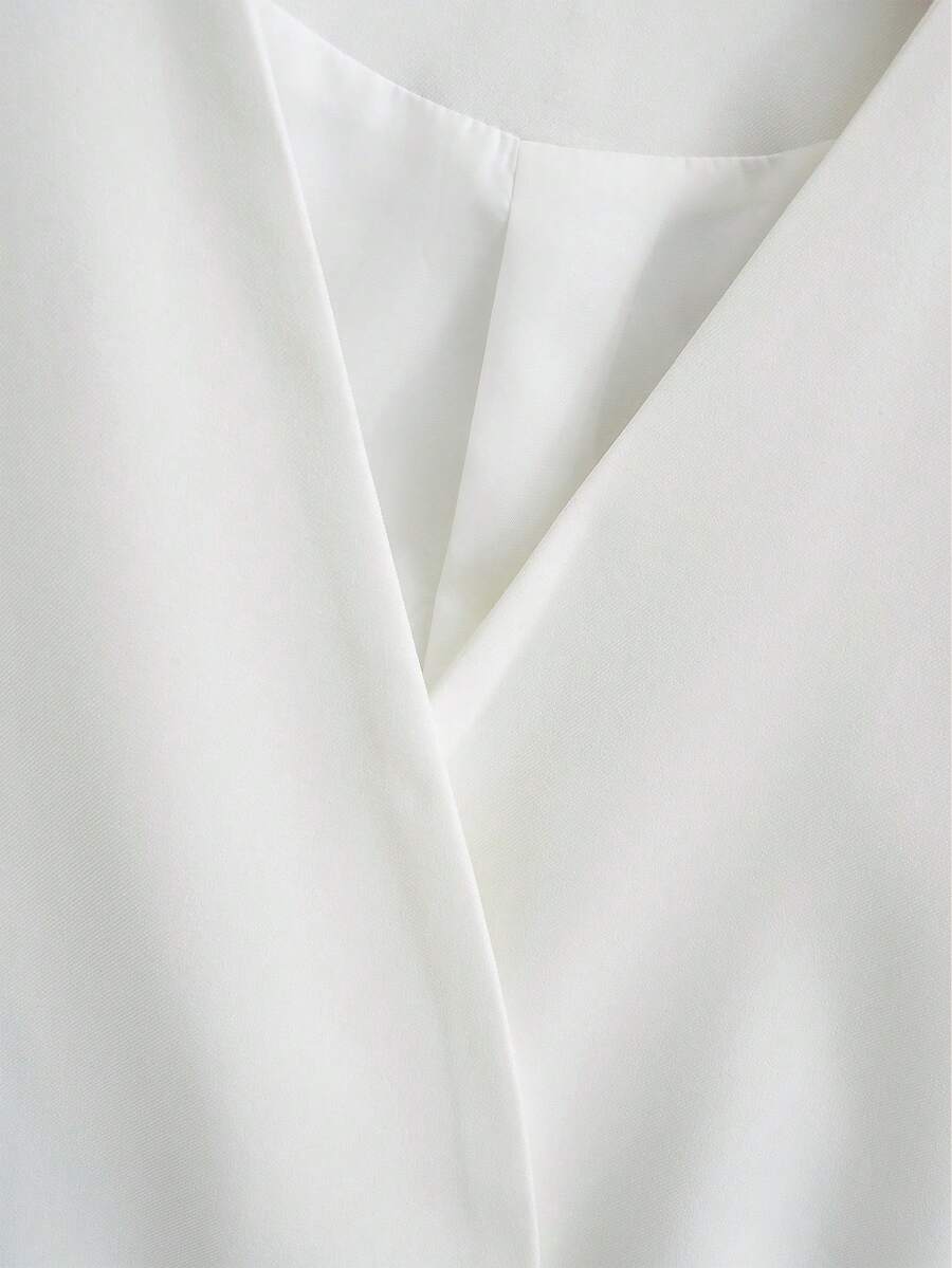 V-Neck Tie-Front Batwing Top