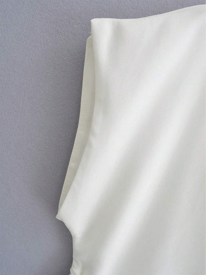 V-Neck Tie-Front Batwing Top