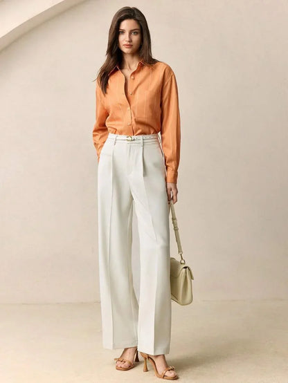 Office Shirt with Collar and Pockets