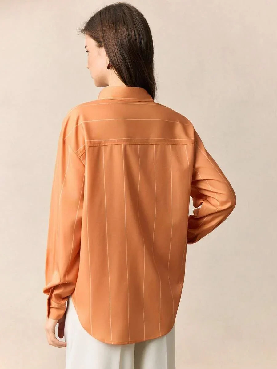 Office Shirt with Collar and Pockets