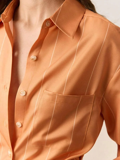 Office Shirt with Collar and Pockets