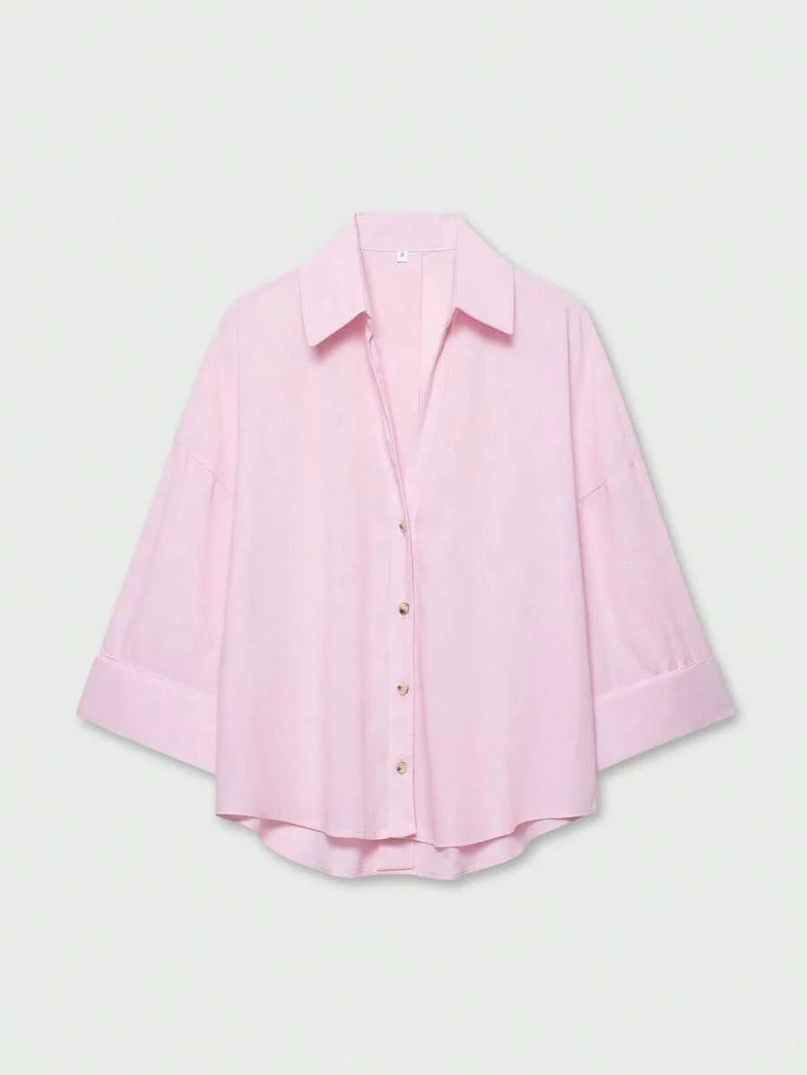 Camisa Oversize con Manga Kimono