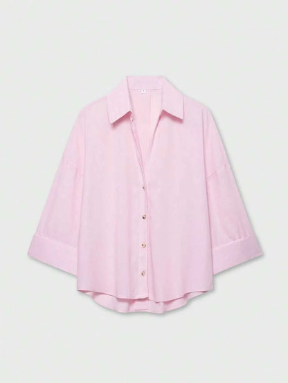 Camisa Oversize con Manga Kimono