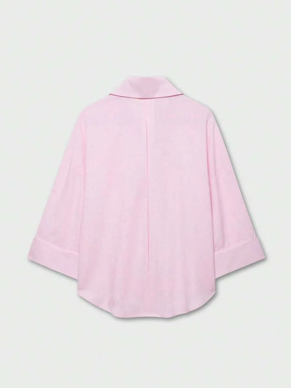 Camisa Oversize con Manga Kimono