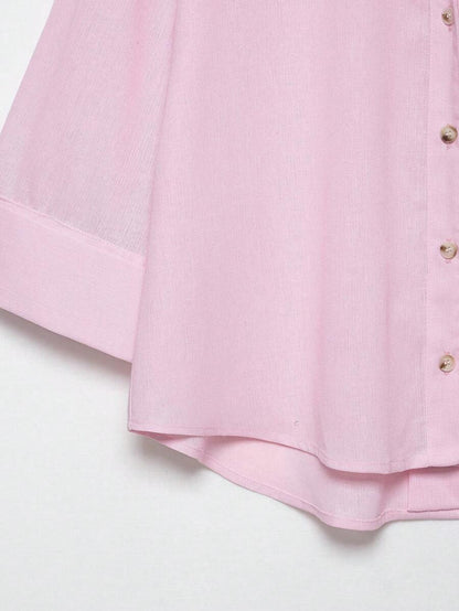 Camisa Oversize con Manga Kimono