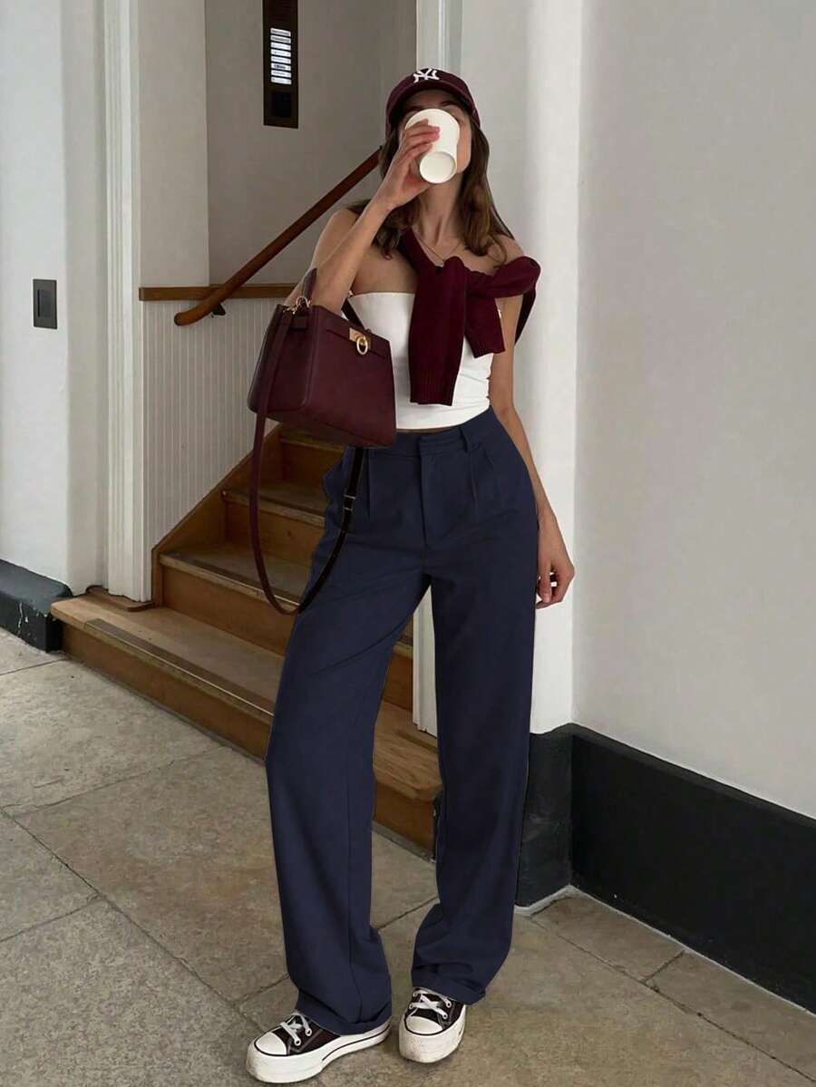 Proste Spodnie w Stylu Vintage