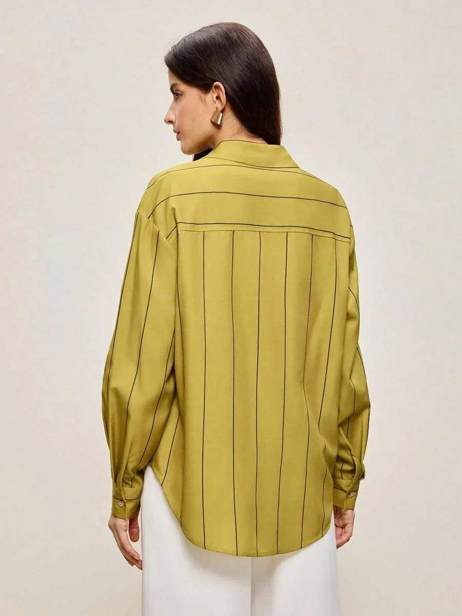 Office Shirt with Collar and Pockets