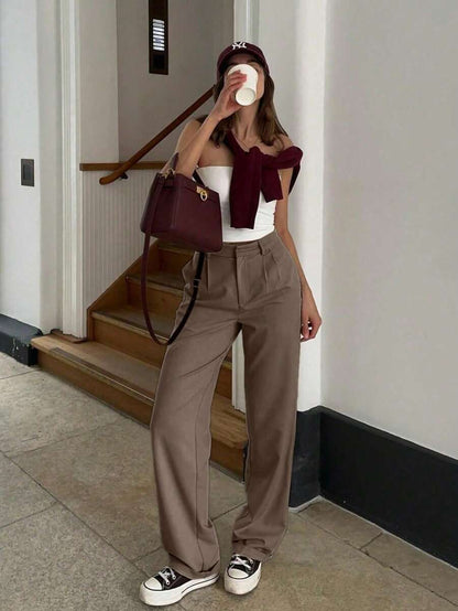 Proste Spodnie w Stylu Vintage