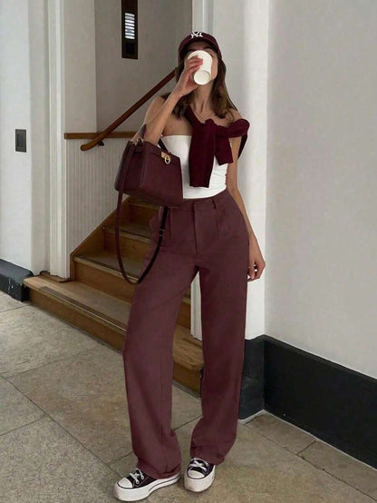 Proste Spodnie w Stylu Vintage