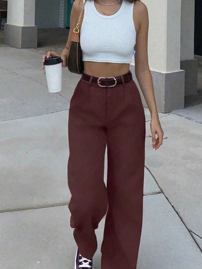 Proste Spodnie w Stylu Vintage