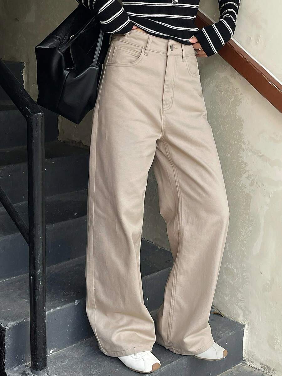Low-Rise Straight Jeans