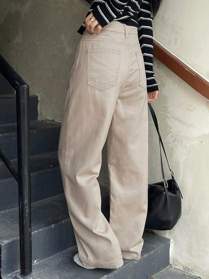 Low-Rise Straight Jeans